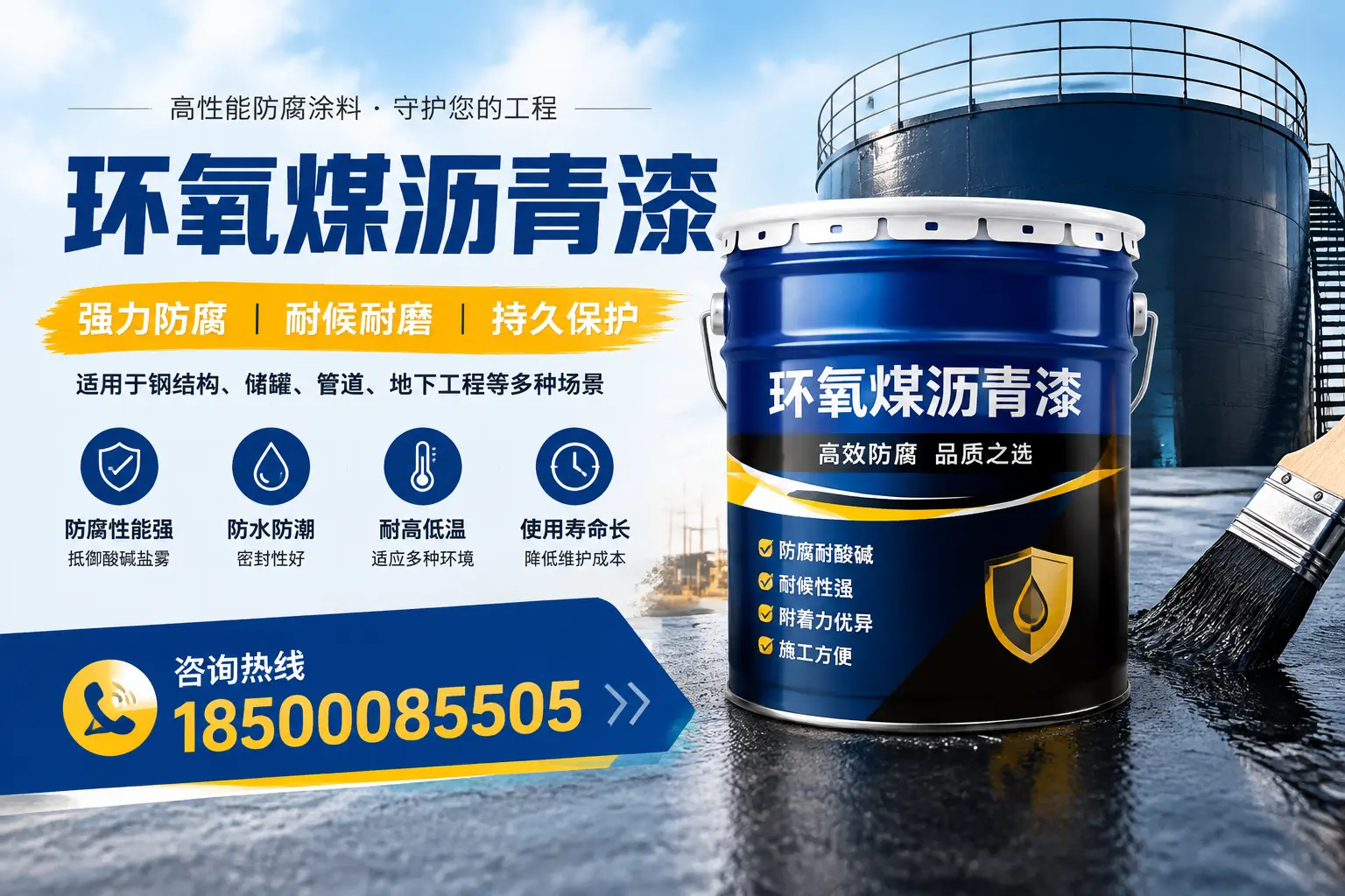环氧煤沥青漆在工业中的应用,荆门企业的选择